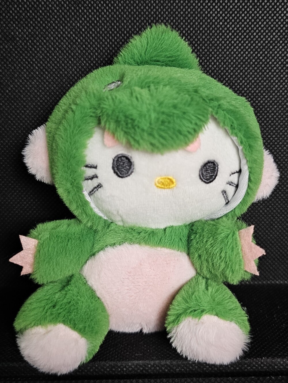 Hello Kitty Green Costume Plush Keychain